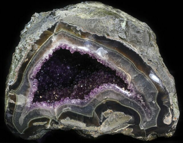 Dark Amethyst Geode From Uruguay - lbs #41899